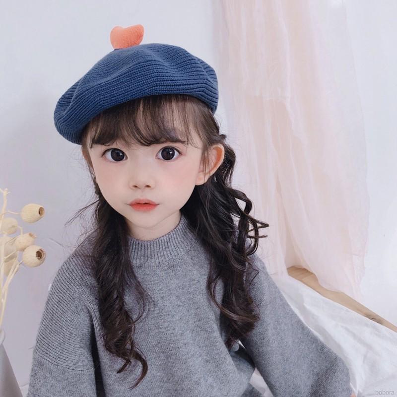 Mũ nồi dệt kim phong cách Hàn dành cho bé 1-6 tuổi