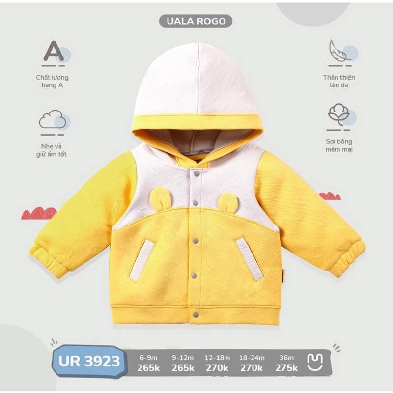 Áo khoác uala rogo tai gấu