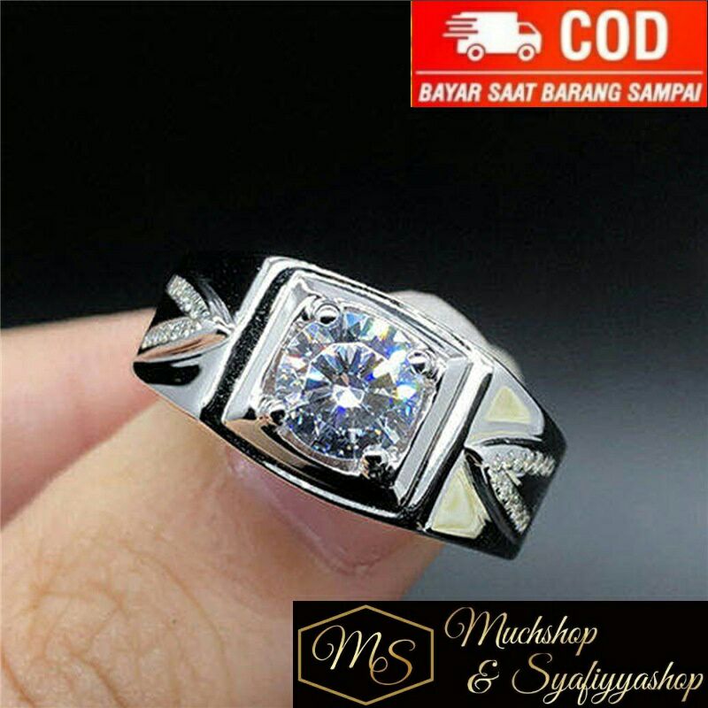 Nhẫn Bạch Kim Cương Cao Cấp Thời Trang Dành Cho Cả Nam Và Nữ