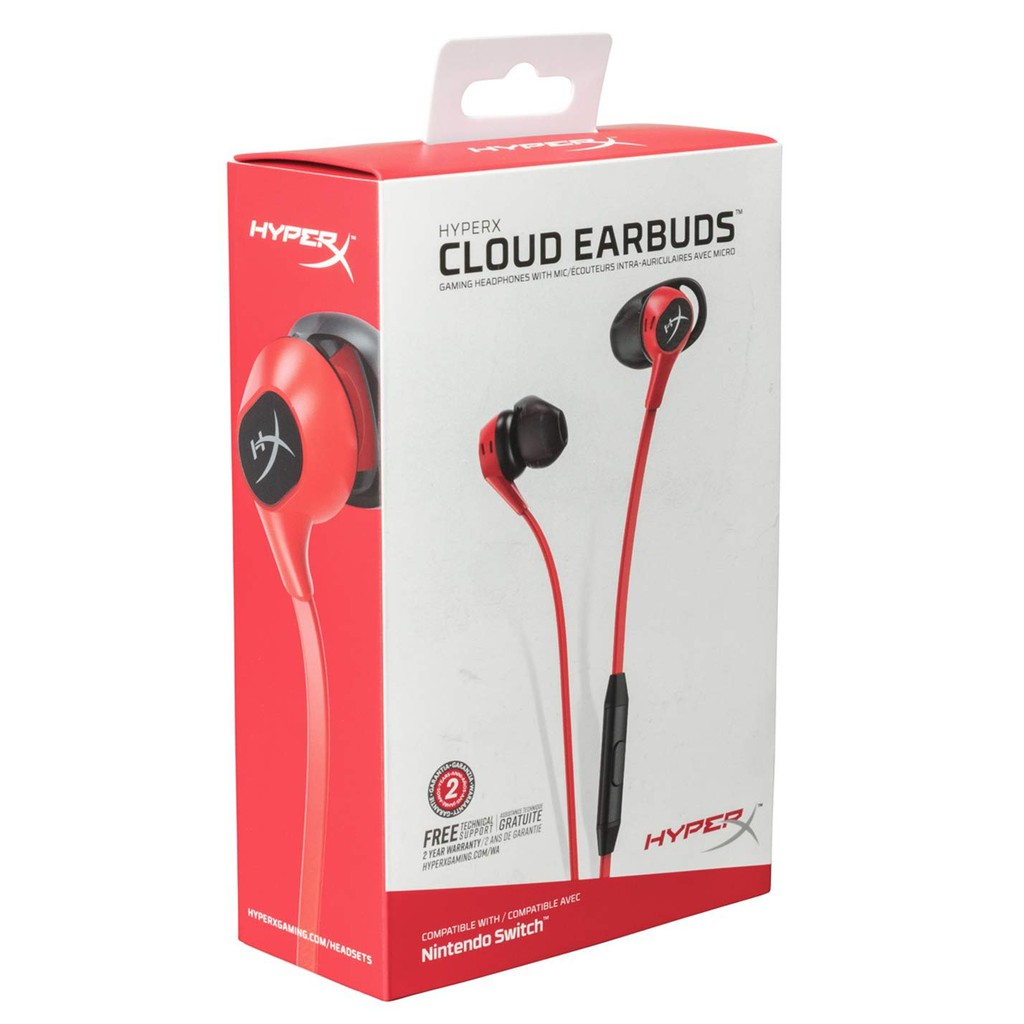 Tai nghe Kingston HyperX Cloud Earbuds_HX-HSCEB-RD