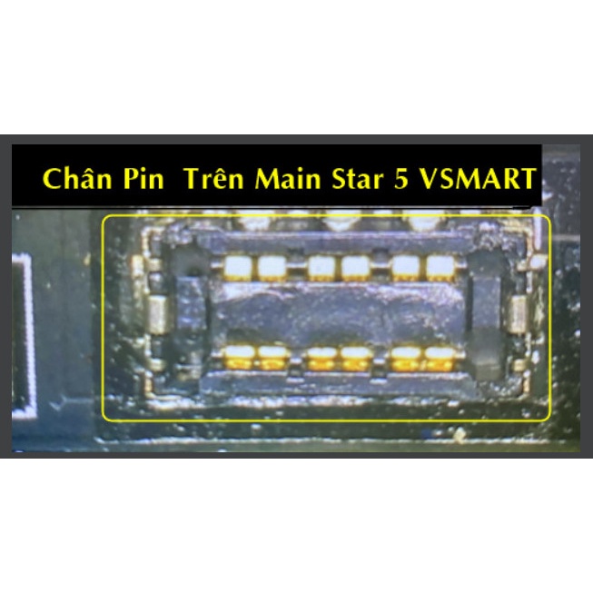 Chân pin trên main star 5 vsmart