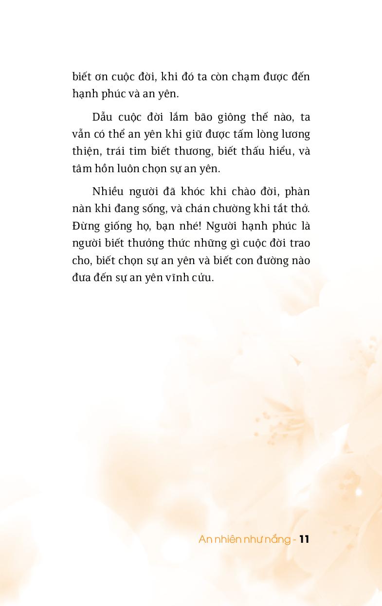 Sách An Nhiên Như Nắng (Tái Bản 2019)