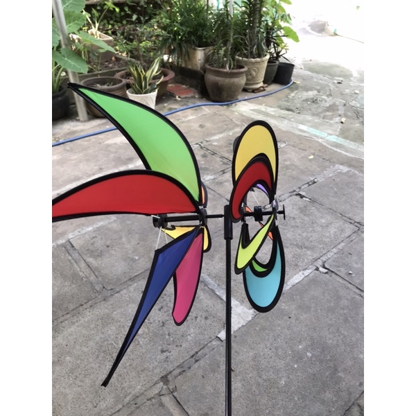 Chong chóng 8 cánh 6 đuôi, tặng kèm keo 502 + chong chóng nhỏ