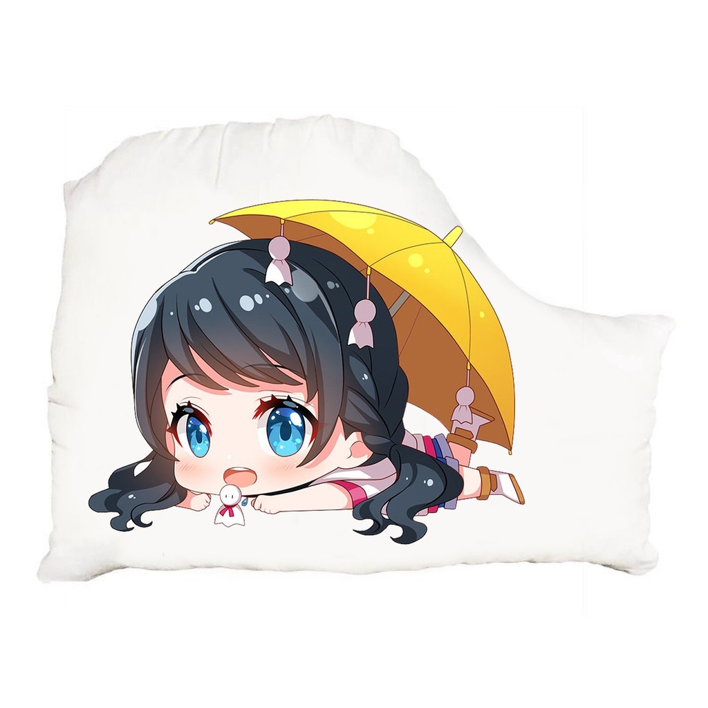 (NẰM) Gối ôm in hình TENKI NO KO ĐỨA CON CỦA THỜI TIẾT anime chibi tiện lợi xinh xắn êm ái