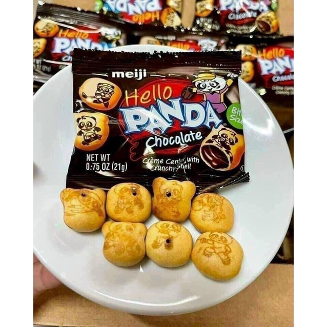 BÁNH GẤU PANDA MEJI MỸ 680g Hộp 32 Gói Của Mỹ