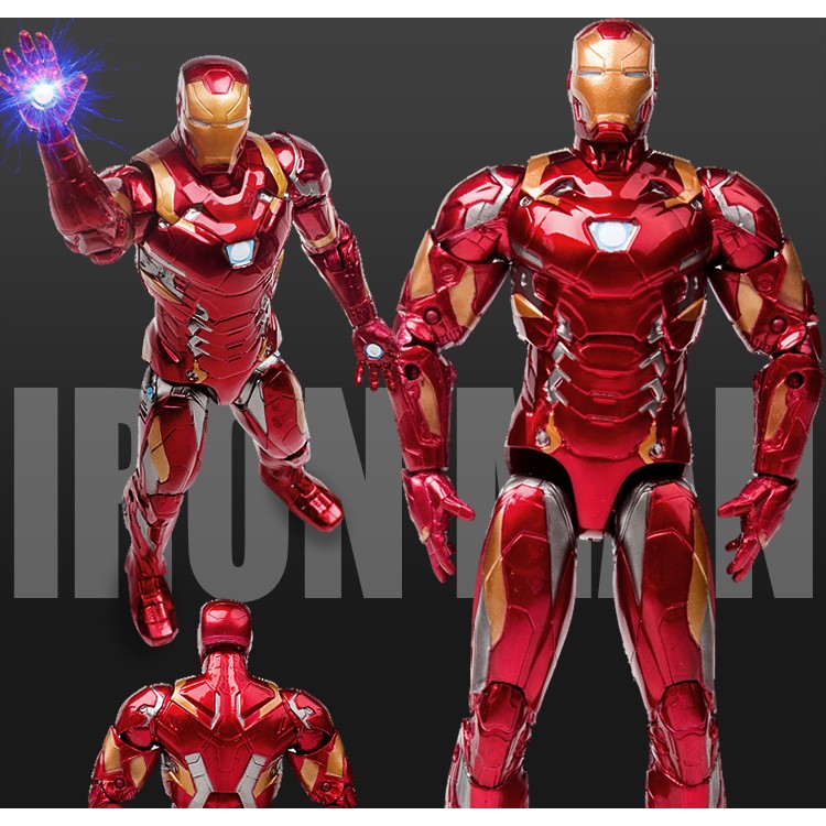 Mô hình Siêu nhân marvel phiên bản có giá đỡ khớp xoay