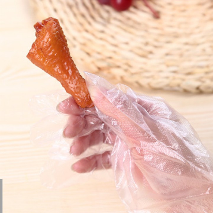 Set 200 Găng tay nilon trong suốt PE AB siêu dai bền loại hộp dùng 1 lần hoặc tái sử dụng