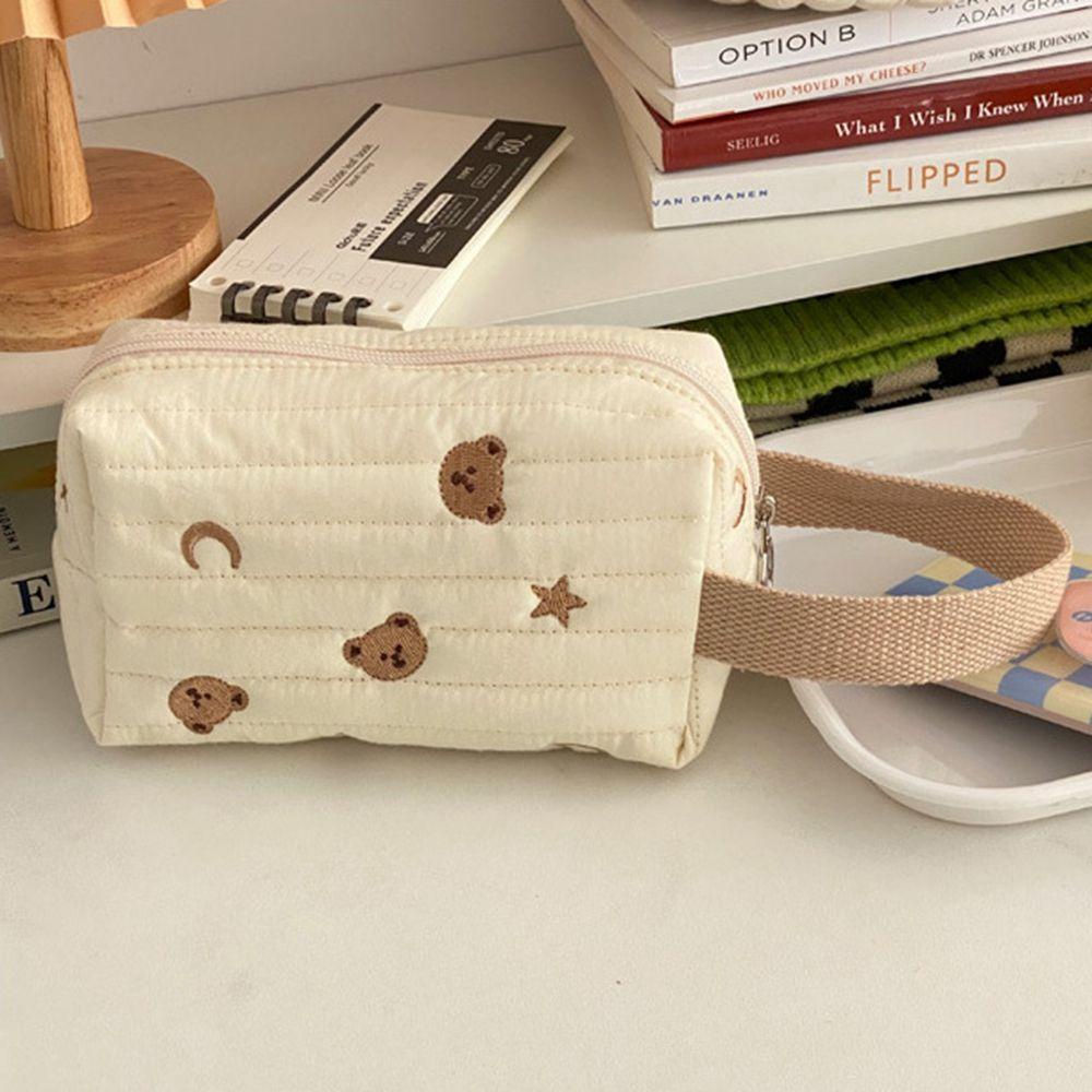 USNOW Túi Đựng Mỹ Phẩm / Đồ Vệ Sinh Cá Nhân Sức Chứa Lớn Có Dây Đeo Cổ Tay Dễ Thương Cho Nữ