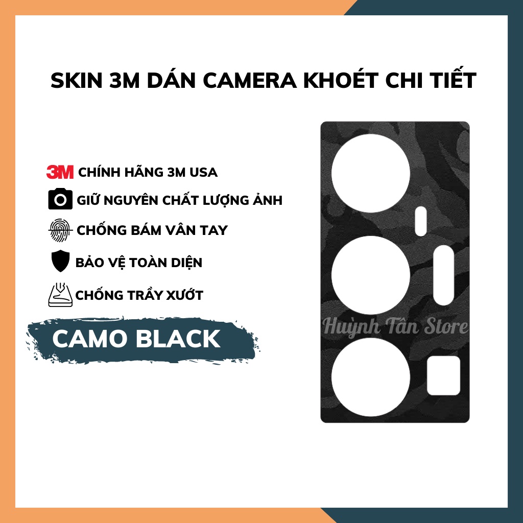 Miếng dán camera vivo x70 pro plus 5g skin 3m chính hãng từ USA chống trầy xướt mua 1 tặng 1 phụ kiện huỳnh tân store