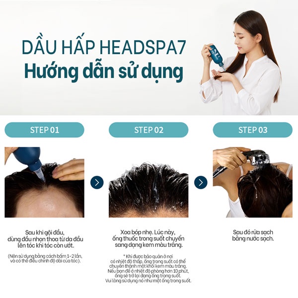 Dầu Xả HEADSPA7 Treatment Phục Hồi Tóc 200ml HEADSPA7 Blue Eye Black Hair Pack Treatment