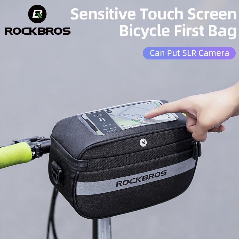 Rockbros Túi Đựng Điện Thoại Chống Thấm Nước Phản Quang Gắn Khung Xe Đạp Tiện Lợi