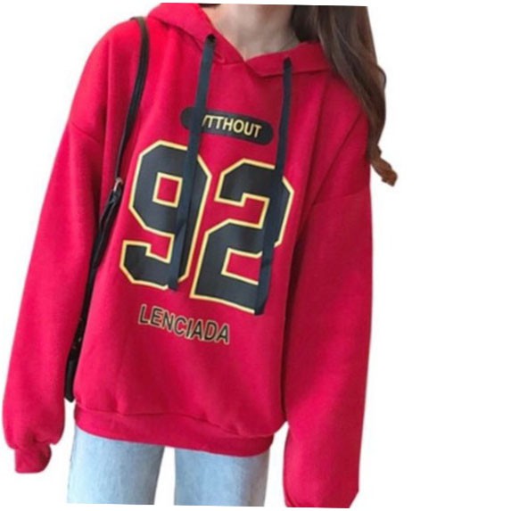 [05JG2DJ3]Áo hoodie đôi Phong cách Fantastic Vải Nỉ Dài tay Hình Ký tự Cỡ áo Freesize