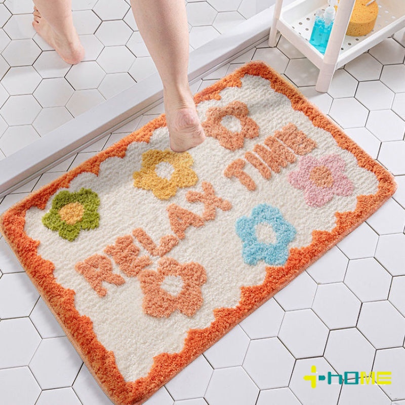 Hoạt Hình Thảm Chùi Chân Chống Trượt Thấm Hút Nước Hình Thỏ Dễ Thương