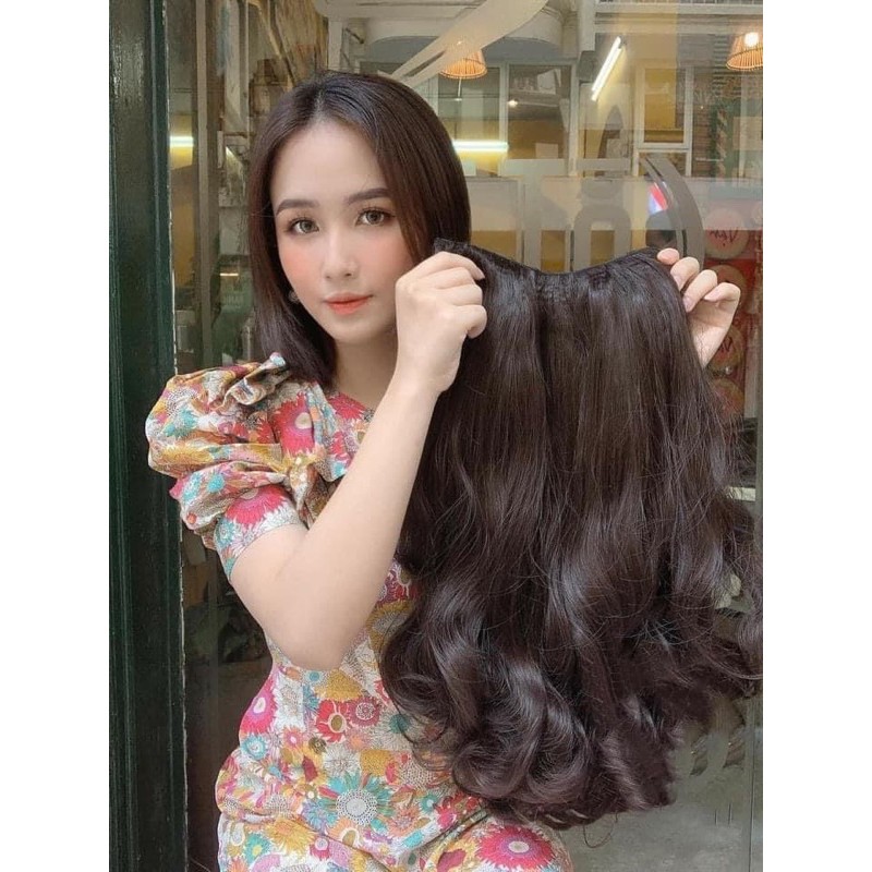 Tóc Kẹp Chữ U Xoăn Phồng 50cm-9128