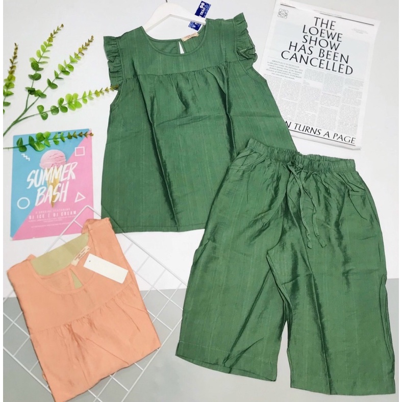 ĐỒ BỘ VẢI TƠ GÂN MÁT