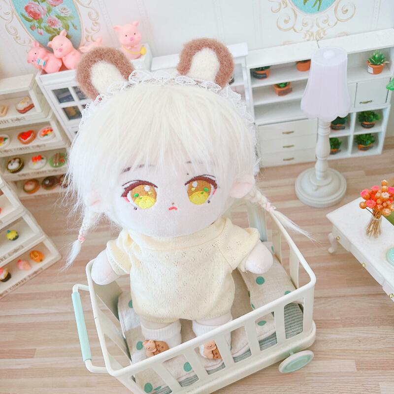 20cm Quần áo búp bê dây đeo đầu Tạp dề Áo thun Phụ kiện búp bê