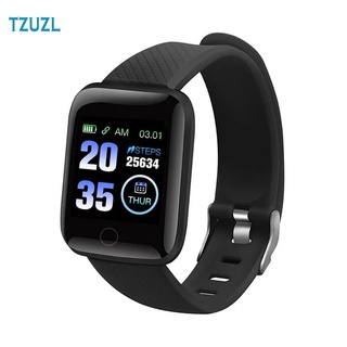 Đồng hồ đeo tay thông minh TZUZL 116plus kết nối bluetooth đo nhịp tim huyết áp 2021 cho n thumbnail