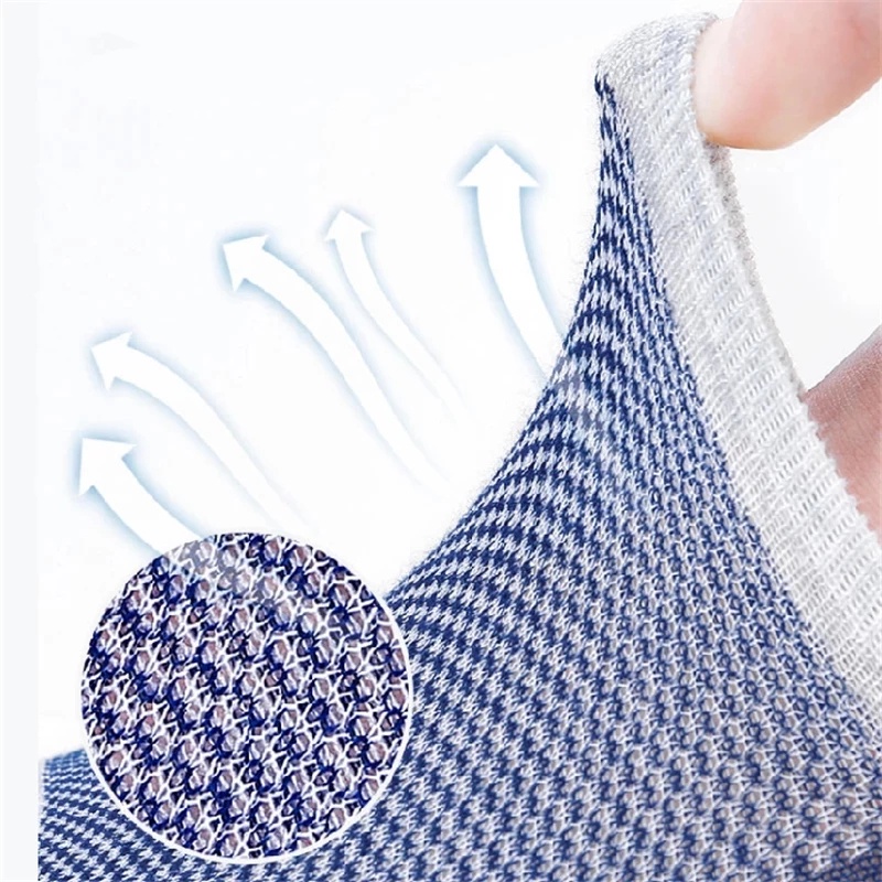Vớ ngắn vô hình bằng cotton và silicon siêu mỏng thoáng khí thoải mái chống trượt thời trang thường ngày dành cho nam