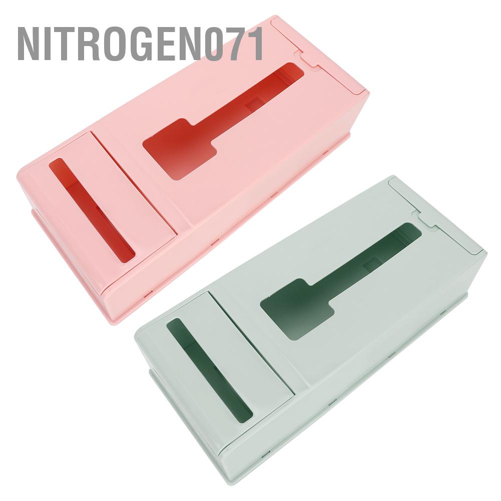 Nitrogen071 Túi nhựa treo tường Máy phân phối rác đựng Hộp lưu trữ tổ chức Giá đỡ cho nhà bếp