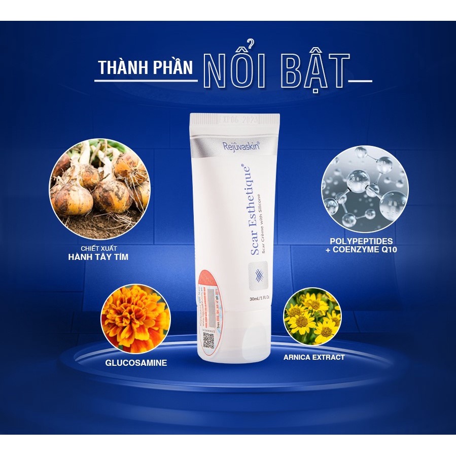 Kem xóa mờ sẹo thâm rỗ lõm Rejuvaskin Scar Esthetique ngừa thâm 30ml - Mỹ Phẩm Mai Hân