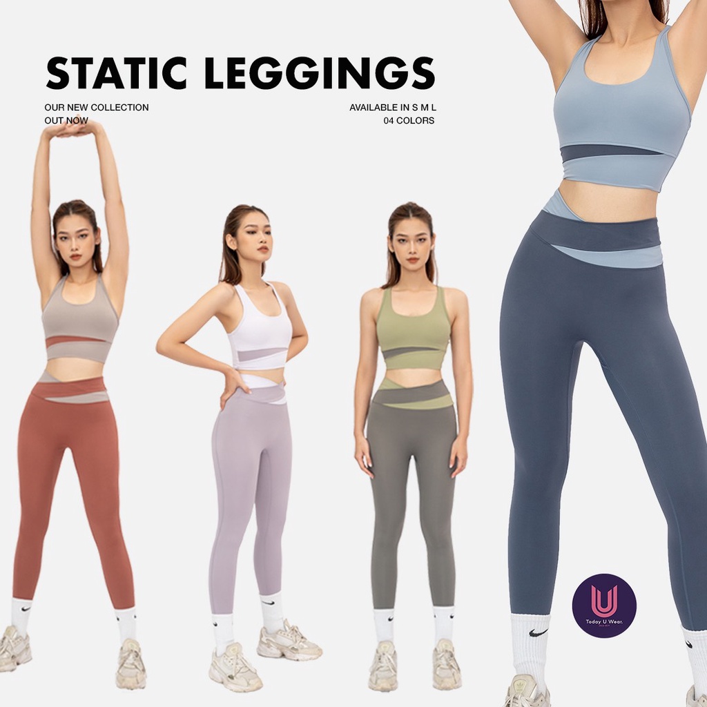 Quần tập bra gym yoga thể thao nữ Static tôn dáng Today U Wear