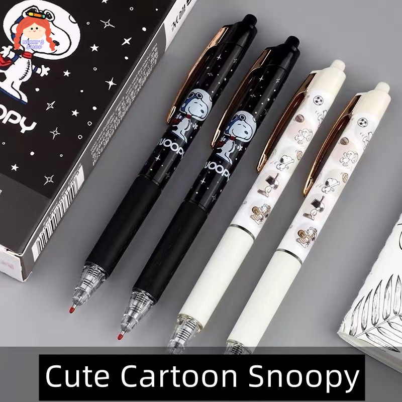 Bút Mực Gel Ngòi 0.5mm In Họa Tiết Hoạt Hình Snoopy Dễ Thương
