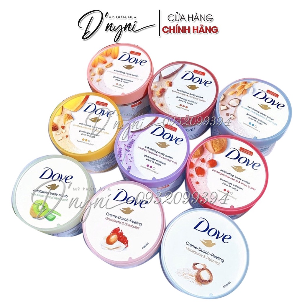 [Mỹ, Đức] Tẩy Da Chết Dove, Tẩy Tế Bào Chết Body Dove EXFOLIATING BODY POLISH