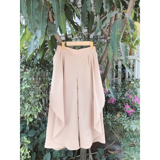 Quần linen culottes 2 lớp xoè