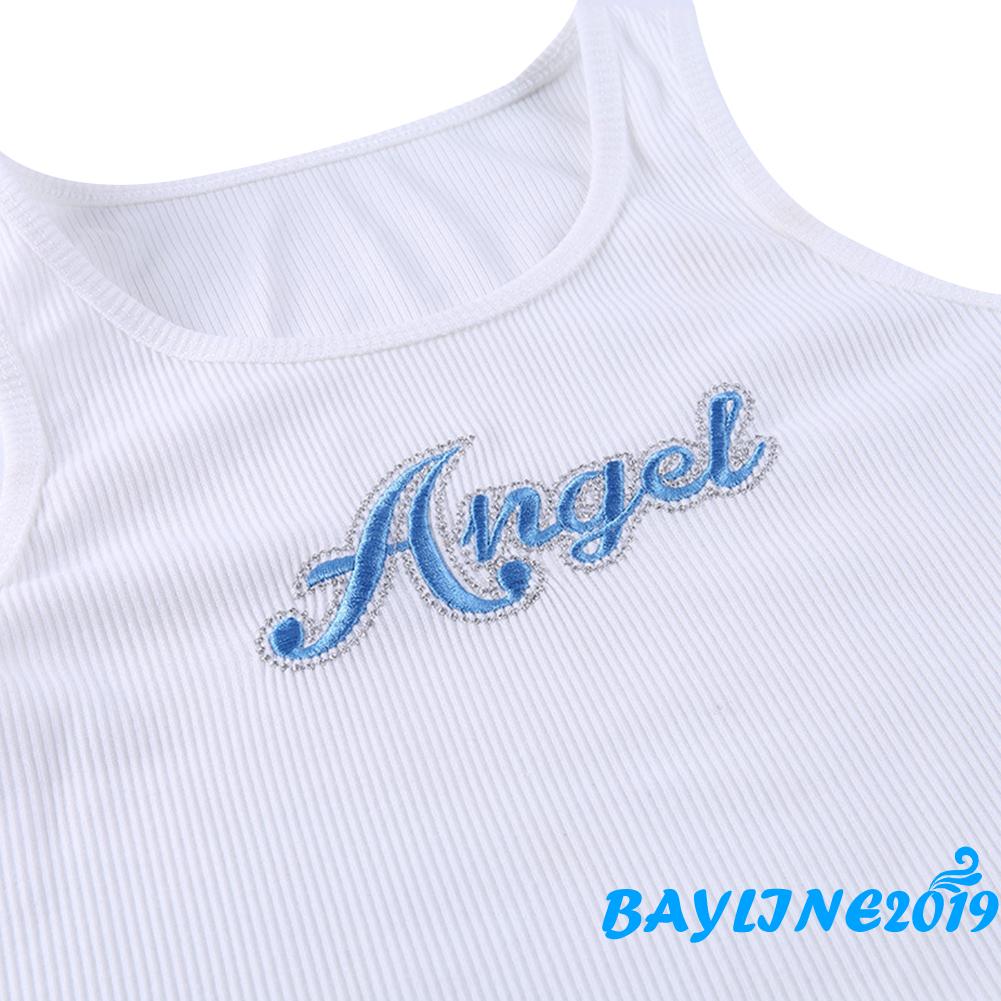 Áo croptop không tay phong cách mùa hè gợi cảm cho nữ