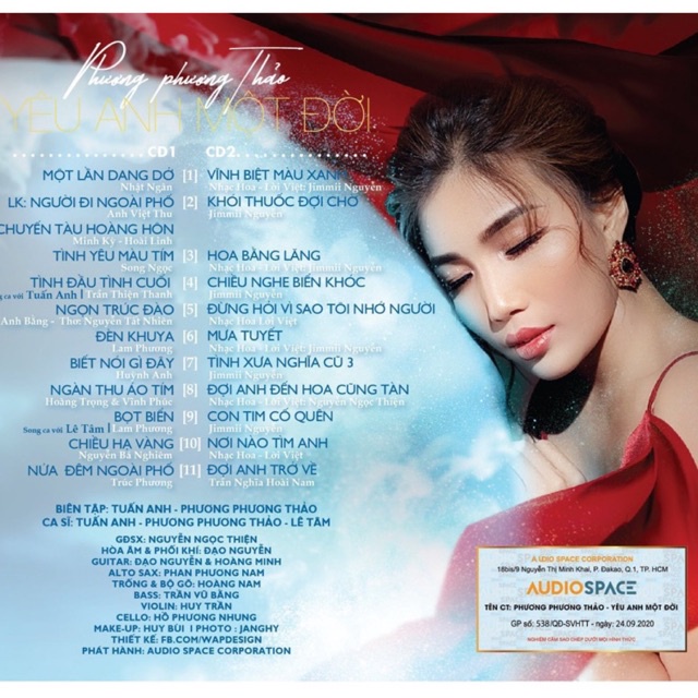 Cd Album Vol 2 YÊU ANH MỘT ĐỜI - PHƯƠNG PHƯƠNG THẢO