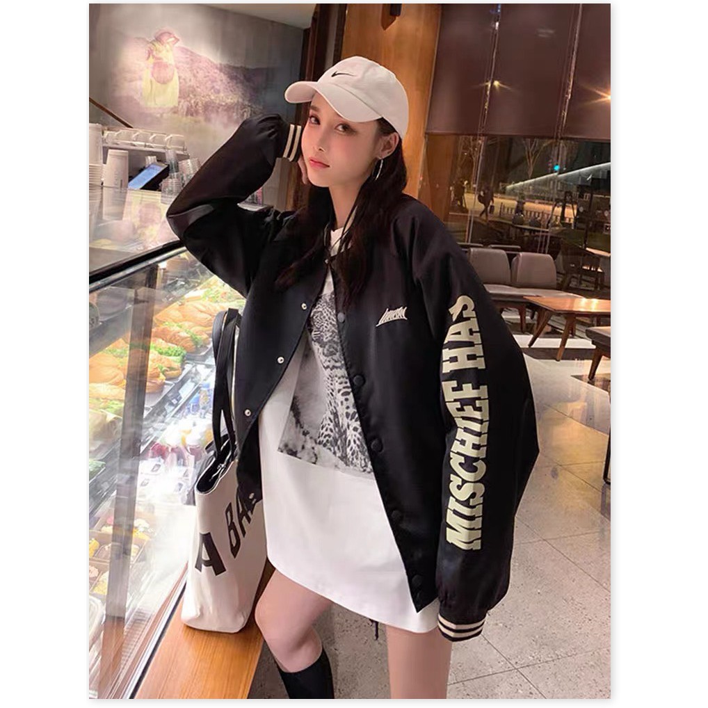 ÁO KHOÁC DÙ NỮ BOMBER PHONG CÁCH BÓNG CHÀY NGẦU ĐẸP CÁ TÍNH