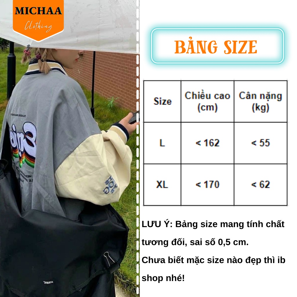 Áo Khoác Bomber Dù ENJOG Nam Nữ Ulzzang Unisex From Rộng 2 Lớp Thể Thao - MICHAA