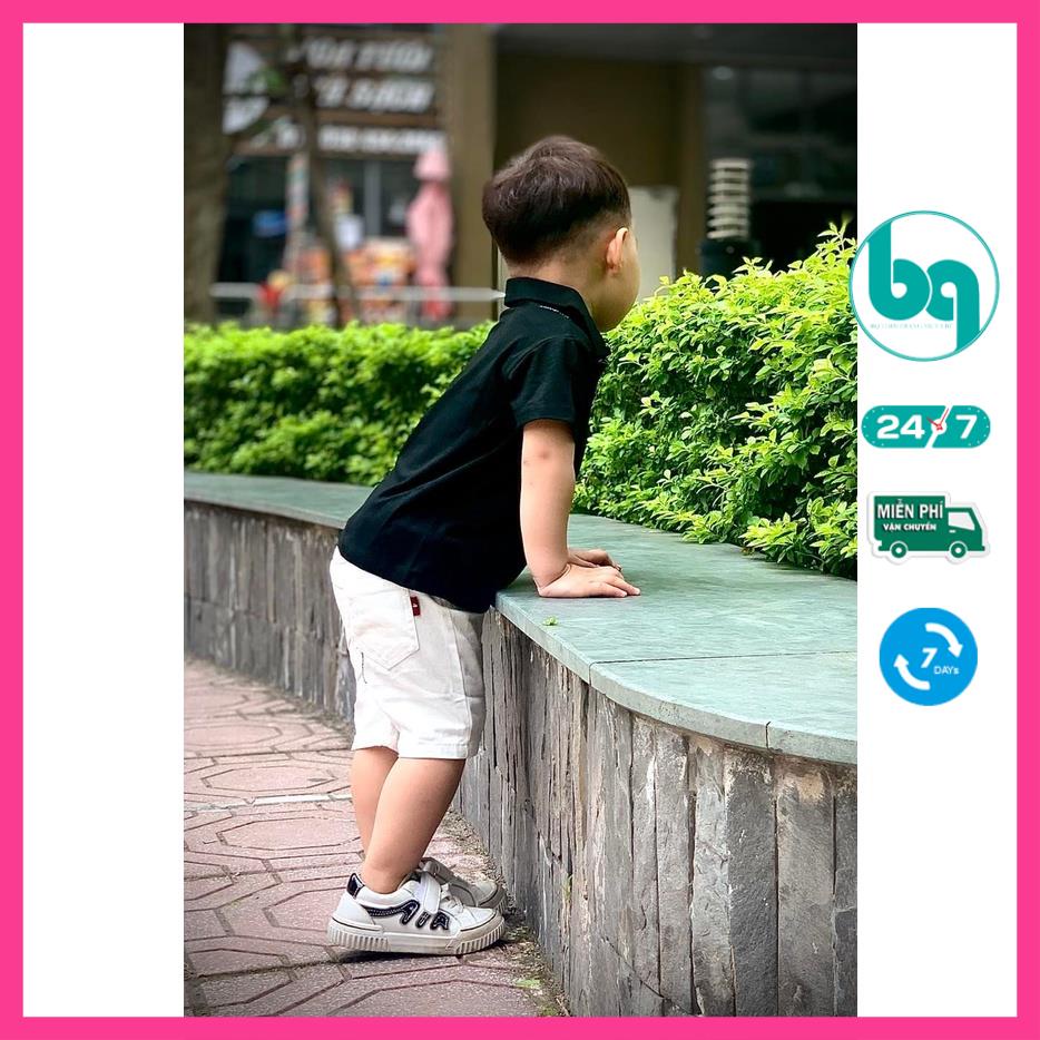 Áo thun bé trai, Size 9-33kg, Set Polo basic áo cotton co giãn, quần Jean cho bé trai sành điệu SHOP BẢO QUÂN