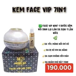 ""hcm"" sỉ 2 hộp kem vip huỳnh đỗ tặng kèm sirum ủ 5ml + mặt nạ dưỡng da