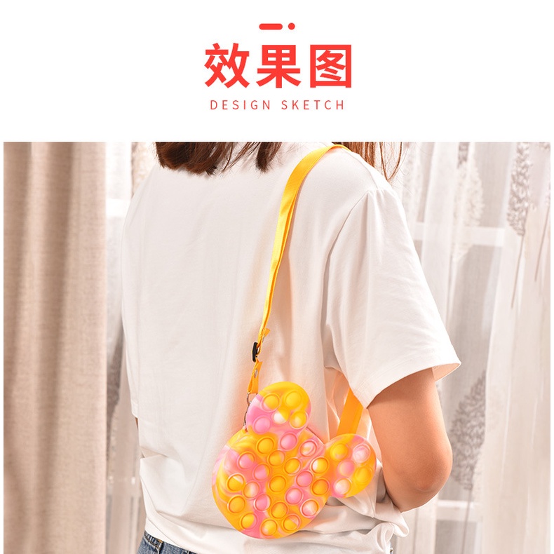 Đồ Chơi Bóp Đựng Tiền Hình Chuột Mickey Mềm Giúp Giải Tỏa Căng Thẳng