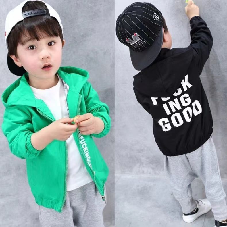 Áo Khoác Phong Cách Hàn Quốc Thời Trang Xuân Thu Cho Bé Trai