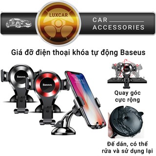Giá Đỡ điện thoại Trên Xe Hơi Baseus Osculum Type Gravity Car
