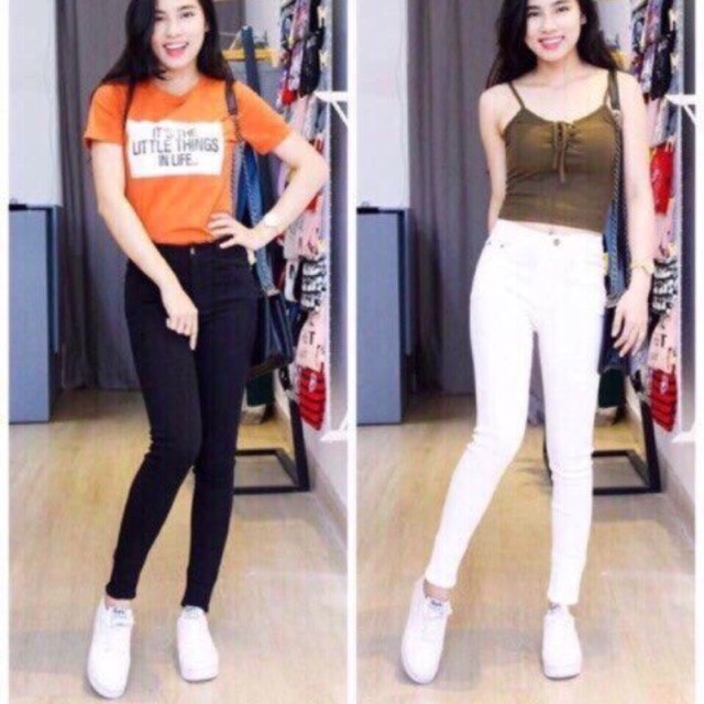 Quần kaki skinny lưng cao siêu co giãn | BigBuy360 - bigbuy360.vn