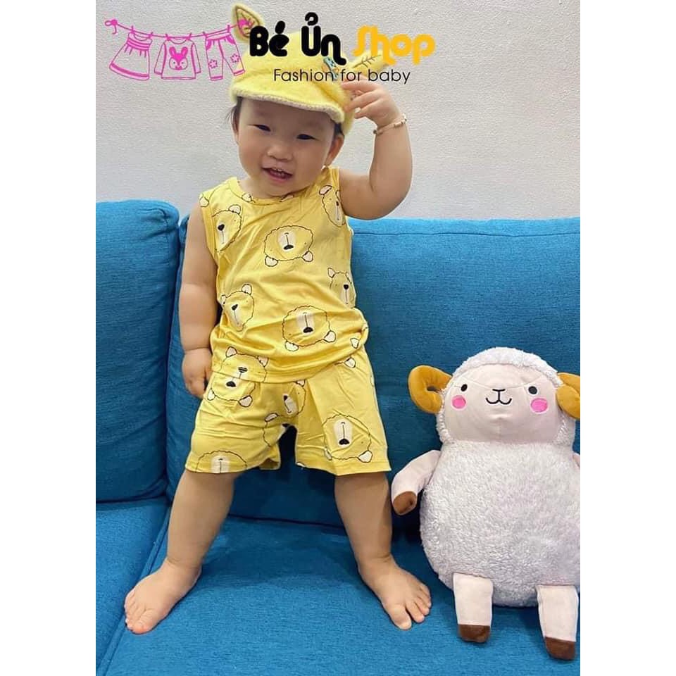 Bộ ba lỗ vải thun lạnh nhiều màu cho bé trai và bé gái 8-18kg, hàng đẹp-BO53