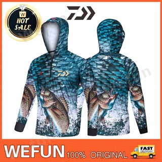 Áo khoác ngoài có mũ trùm chống tia UV mặc khi đi câu cá