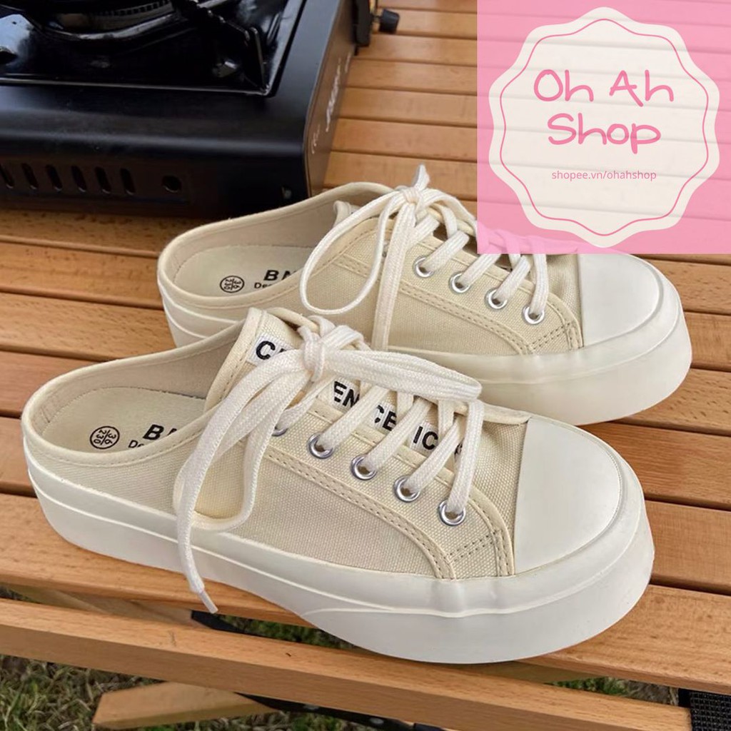 🍓  Giày Sục Mũi Tròn Ulzzang Đế Dày 3cm Hàng Loại 1 Mẫu Mới 2021 Chất Đẹp