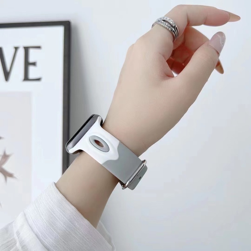 Dây Silicone Cho ĐồNg Hồ Apple 7 6 5 4 3 2 1 SE 45mm 41mm 42mm 38mm iWatch 4 / 5 / 6 / SE 40MMM 44MM