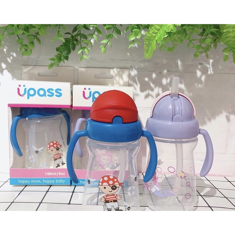 Bình tập uống chống sặc có tay cầm Upass 150ml