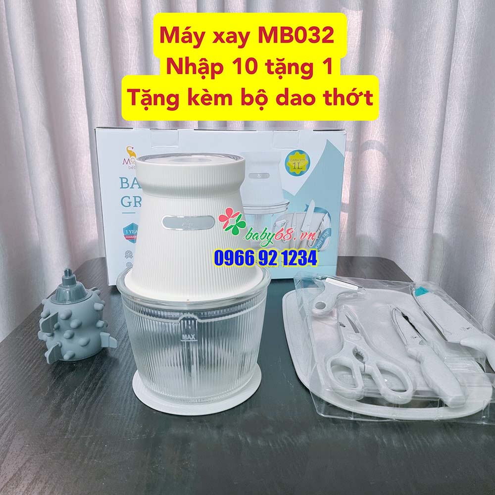 Máy xay đa năng Moaz bebe MB–032 - Tặng kèm bộ dụng cụ nhà bếp