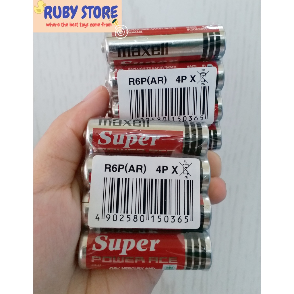 SET 4 PIN MAXELL AA 1,5V