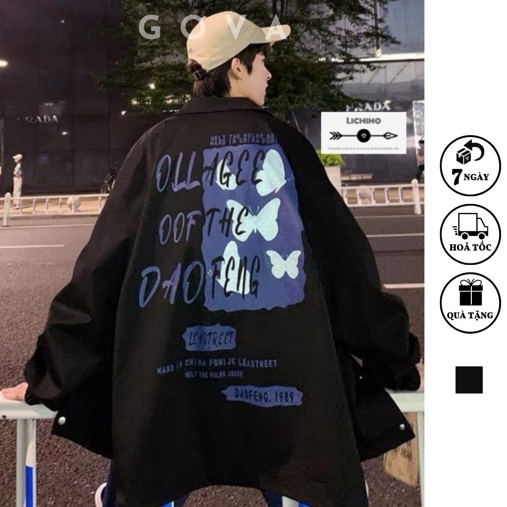 Áo khoác dù LEASTREET form rộng Unisex ulzzang 2 lớp Chống Nắng Jacket Bomber GOVA