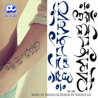 Hình Xăm Dán Tattoo Chữ Kiểu