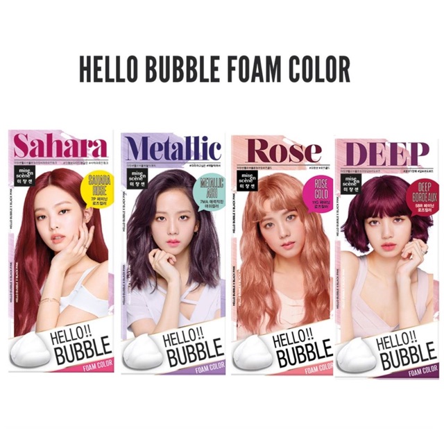 [HÀNG CHÍNH HÃNG ] Thuốc nhuộm tóc dạng bọt Miseen Hello Bubble Foam color