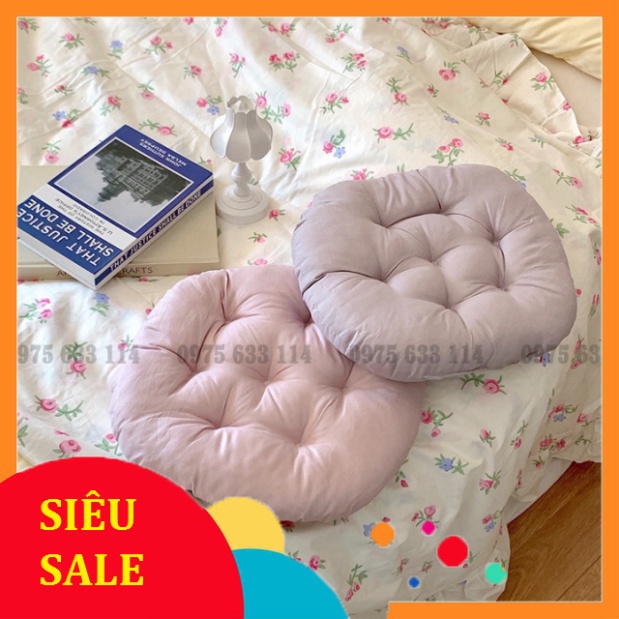 Đệm ngồi bệt ❤️FREESHIP❤️ Nệm tròn ngồi bàn thấp, bàn trà, ghế phòng khách, văn phòng cực êm