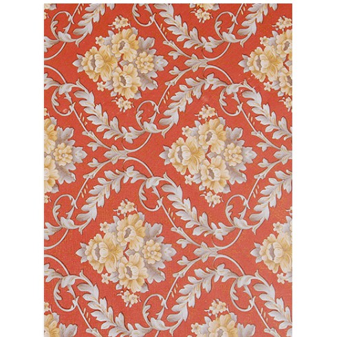 DECAL 1M Giấy dán tường KHỔ 45CM có sẵn keo - HOA VĂN CHÂU ÂU QQR032